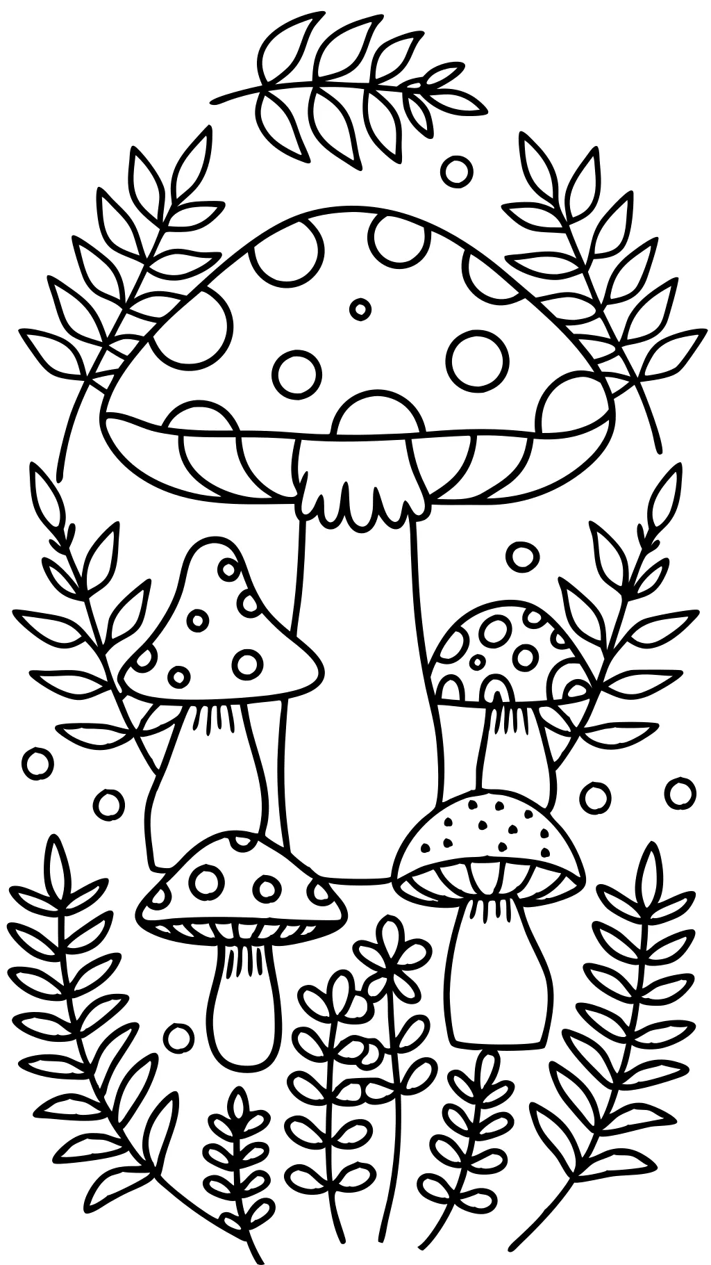 coloriages champignons